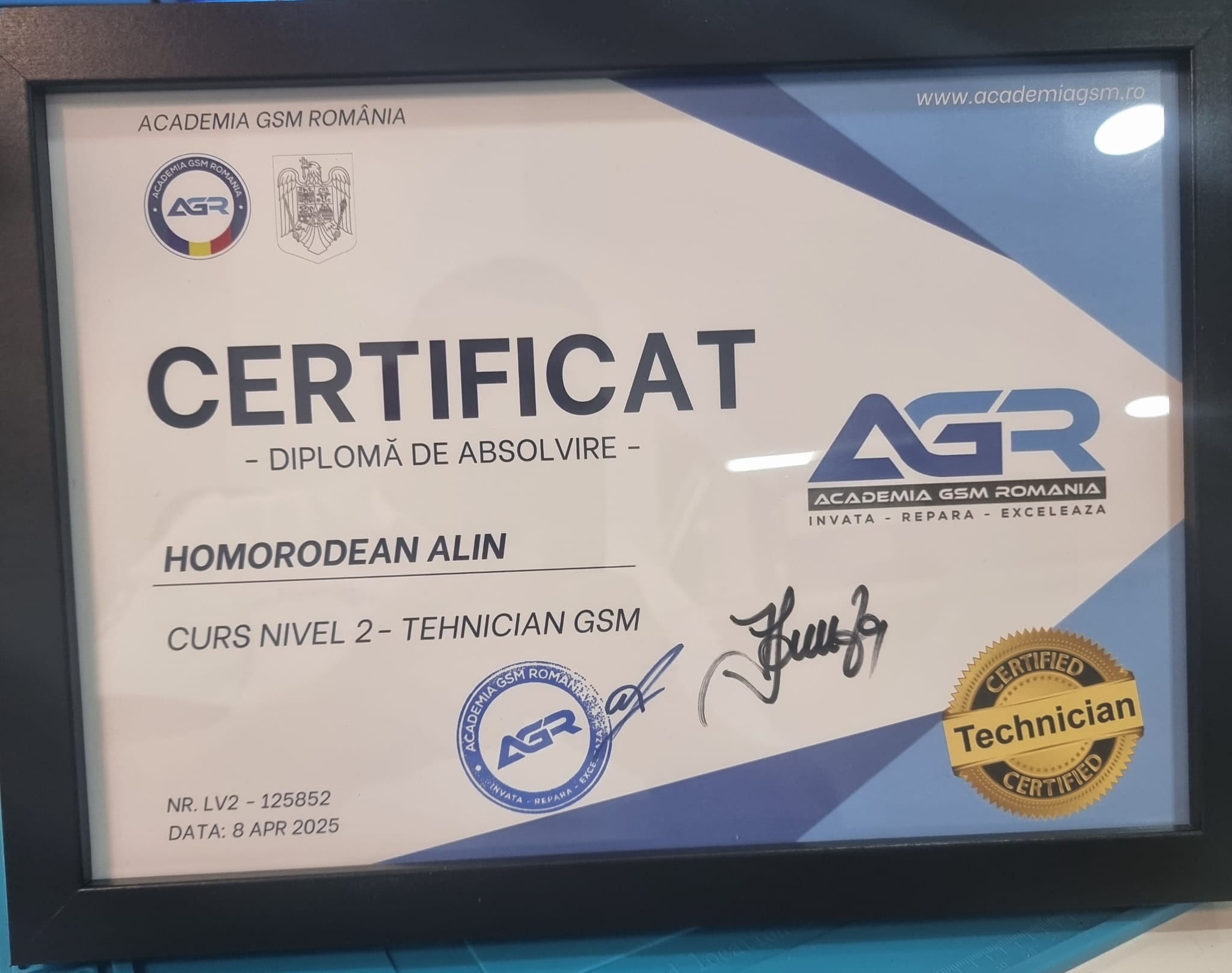 Certificat Tehnician GSM